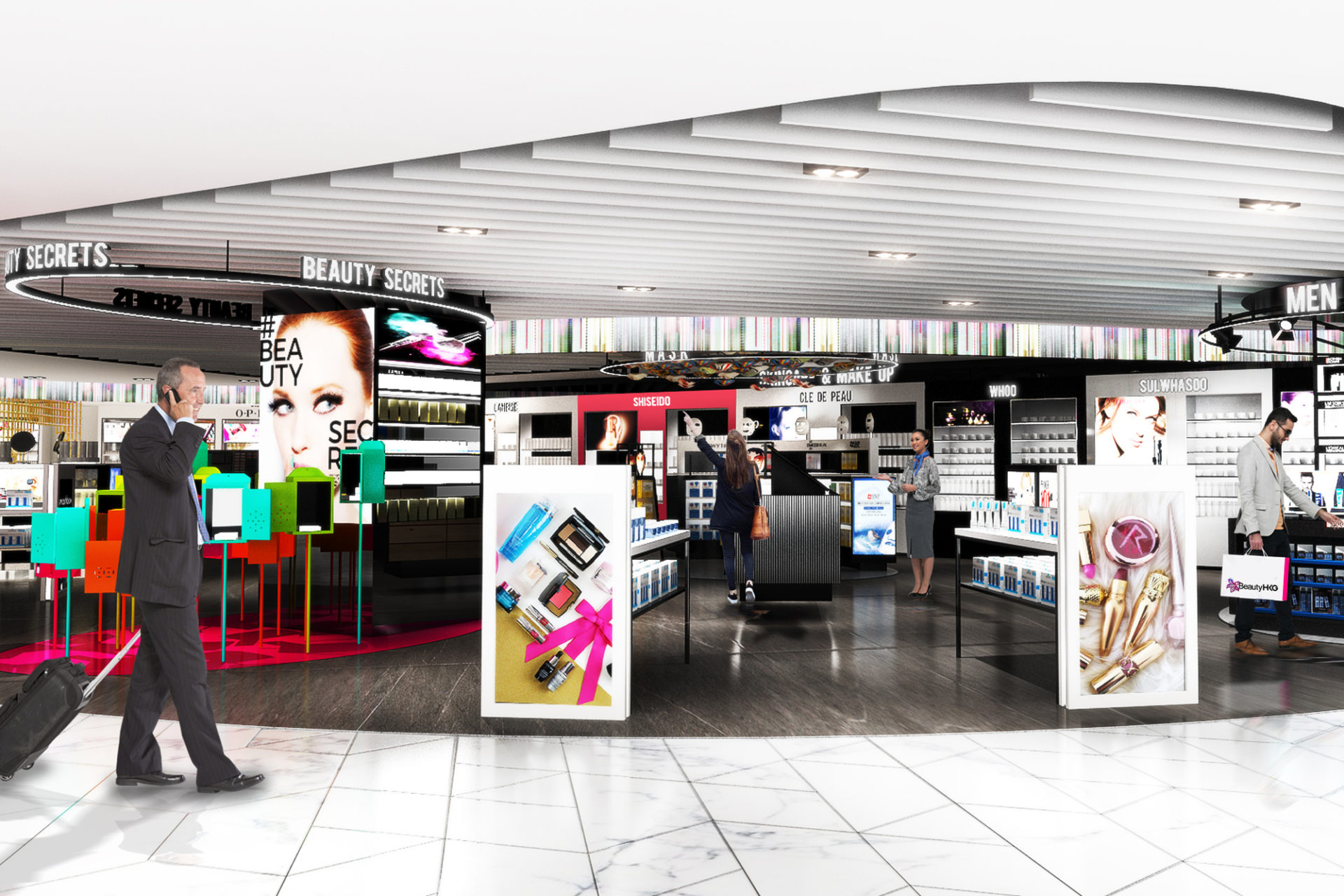 creative design and brand activation at Jong Kon airport by Altavia Travel Retail